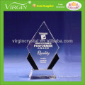 Fashion diamond shape crystal acrylic award plaque for corporate